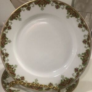 T&V Tressemanes And Vogt Limoges Salad Plates France Set 2